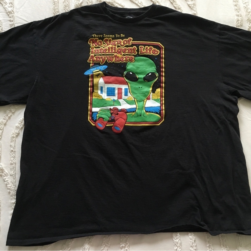 Black Alien Graphic T-Shirt XXXL - Picture 2 of 5